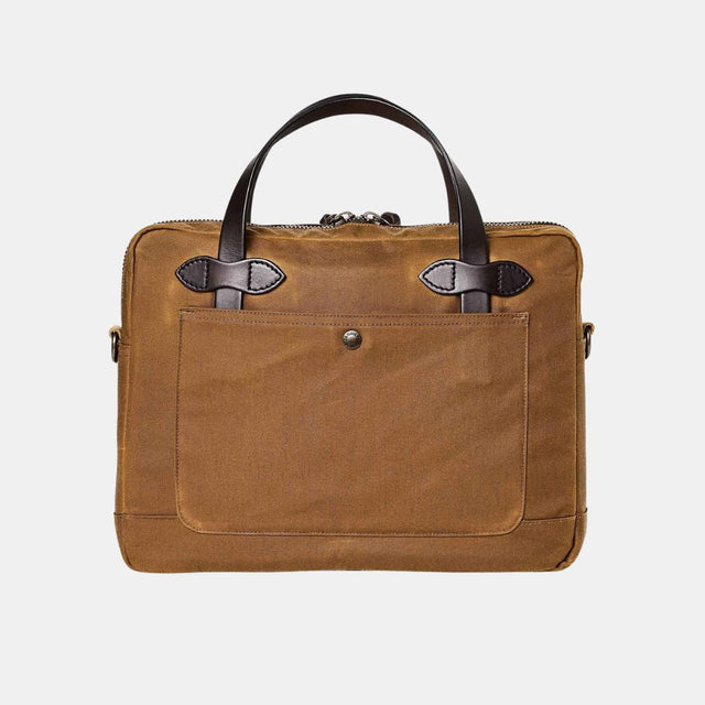 Filson Tin Cloth Compact Briefcase Dark Tan