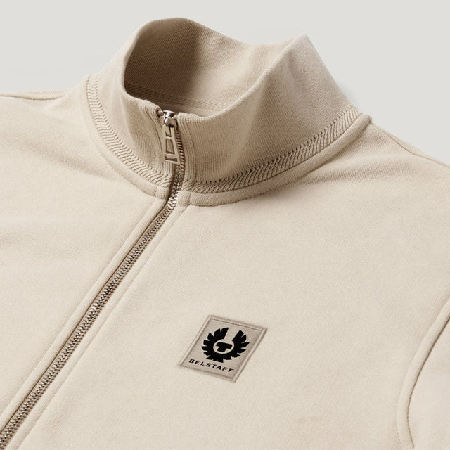 Belstaff Full Zip Sweatshirt Pale Stone