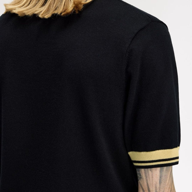 Fred Perry Contrast Cuff Black/Champagne