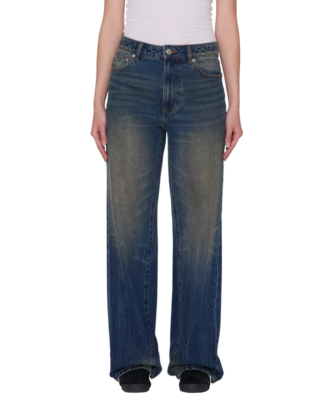 Obey Elara 5 Pocket Denim Oil Stained Wash
