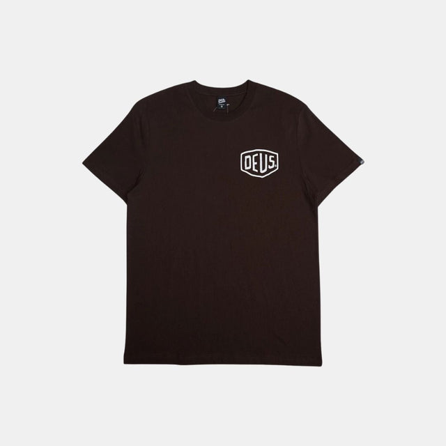 Deus Ex Machina Biarrtiz Address T-Shirt Chos Brown