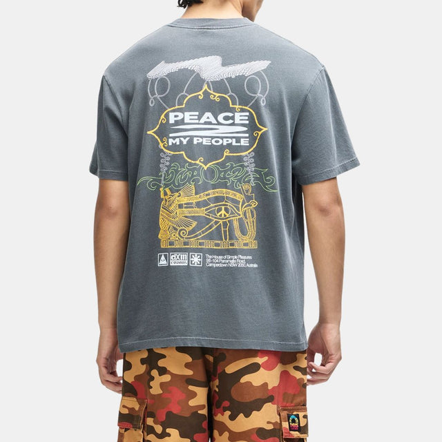 Deus Ex Machina Easy Peacey Tee Anthracite