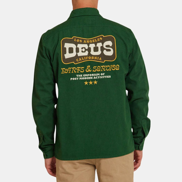 Deus Ex Machina Buckle Up Shirt Hillside Green