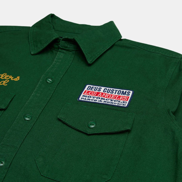 Deus Ex Machina Buckle Up Shirt Hillside Green