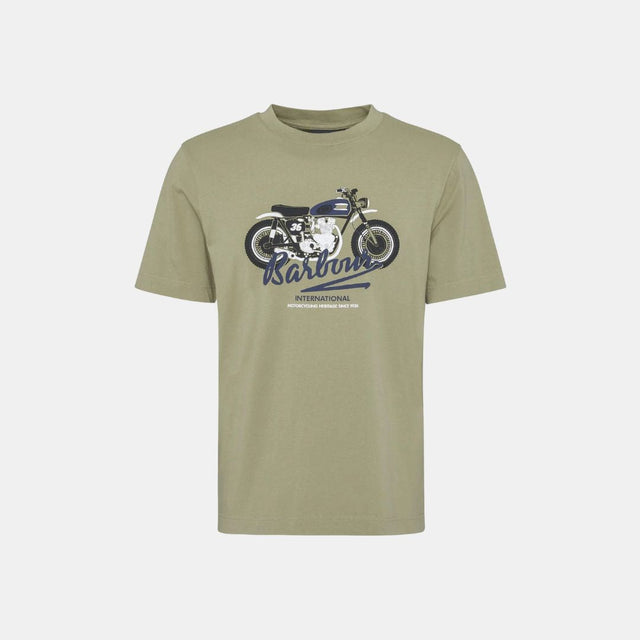 Barbour International Stonebridge Graphic T-Shirt Bleached Olive