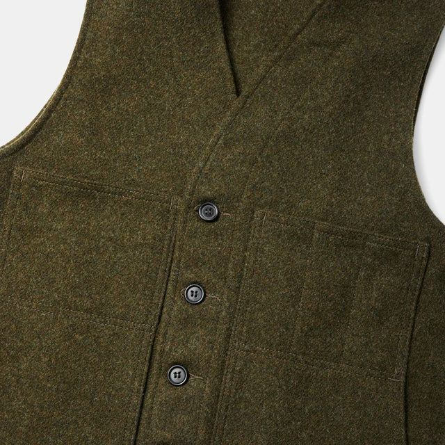 Filson Mackinaw Wool Vest Forest Green