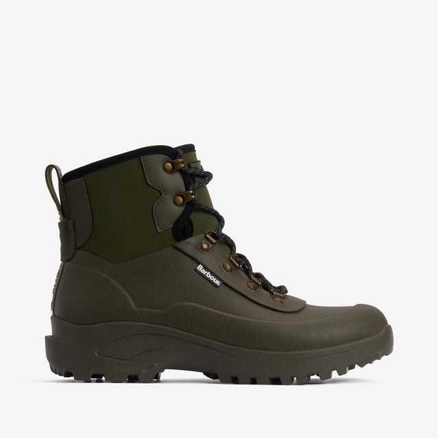 Barbour Marlow Lace-Up Wellingtons Olive