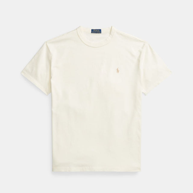 Polo Ralph Lauren Classic Fit Jersey Crewneck T-Shirt Cream