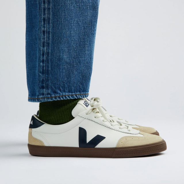 Veja Women's Volley Leather White Nautico Bark