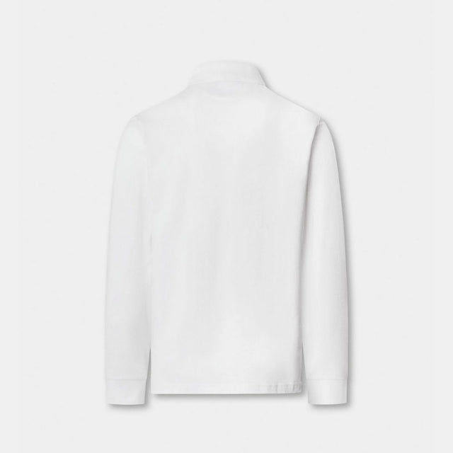 Hackett London Slim Fit Logo Ls Optic White