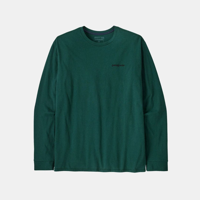 Patagonia Men's Long-Sleeved P-6 Logo Responsibili-Tee Cascade Green
