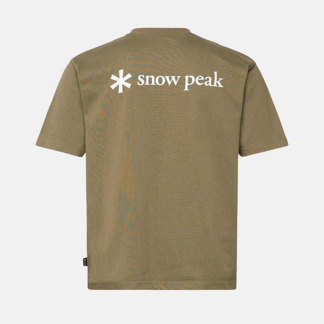 Snow Peak New Standard Back Printed Logo Olive