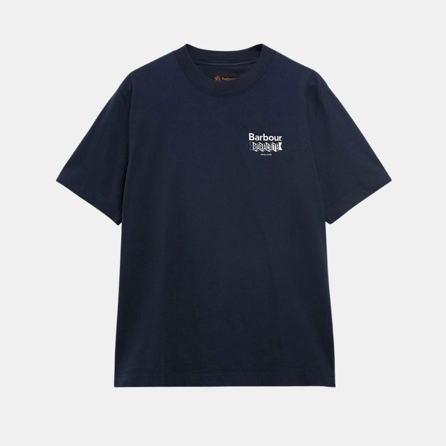 Barbour x Baracuta All Nighter Tee Cotton Jersey Navy