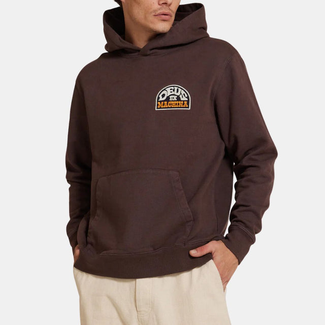 Deus Ex Machina Riders Friend Hoodie Choc Brown