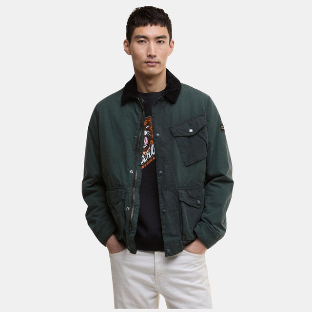 Barbour International Drifter Waxed Jacket Sage