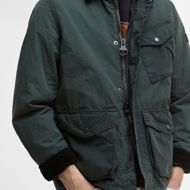 Barbour International Drifter Waxed Jacket Sage