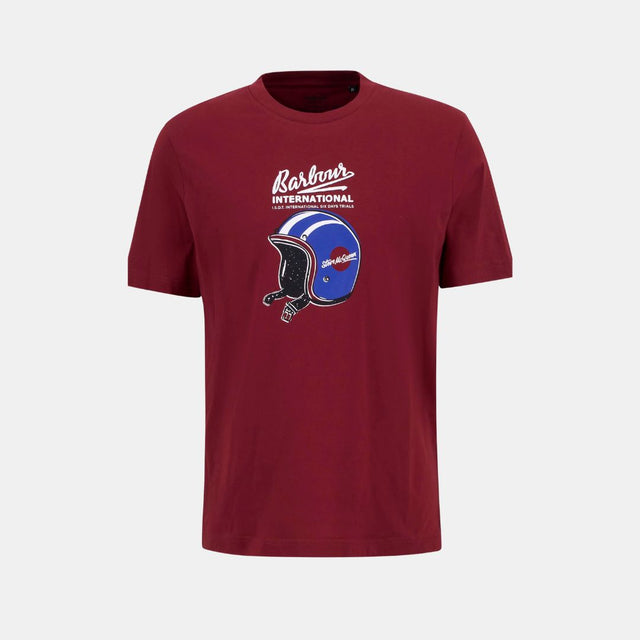 Barbour International Vecton Graphic T-Shirt Wine