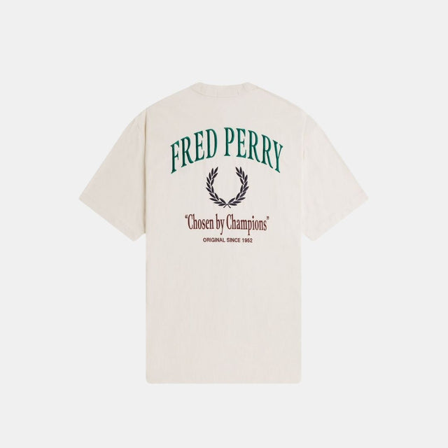 Fred Perry Embroidered T-Shirt Ecru