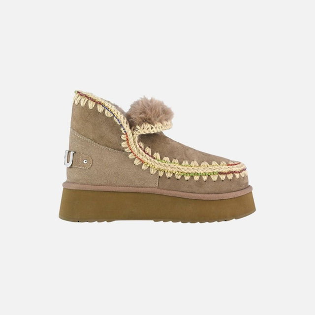 Mou Eskimo 18 Platform Rhinestones Elephant Grey