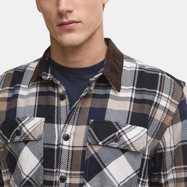 Barbour Grasmoor Relaxed Long-Sleeved Shirt Navy