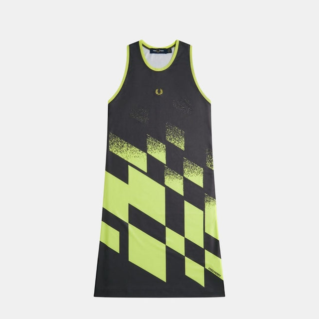 Fred Perry Tennis Printed Dress Anchor Grey