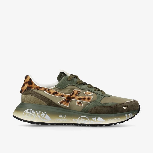 Premiata Lauryn 7790 Military Green Leopard