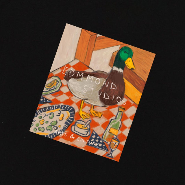 Edmmond Studios Cute Duck T-Shirt Plain Black