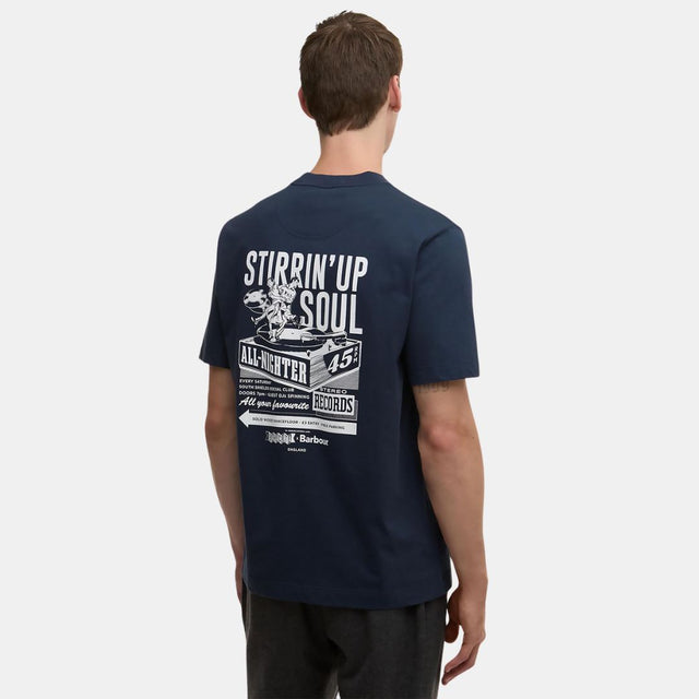 Barbour x Baracuta All Nighter Tee Cotton Jersey Navy