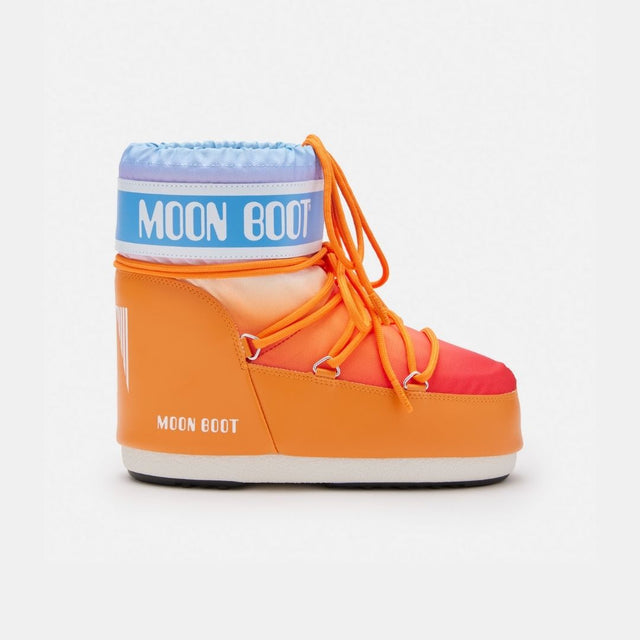 Moon Boot Icon Low Sunrise Stampa Arancione
