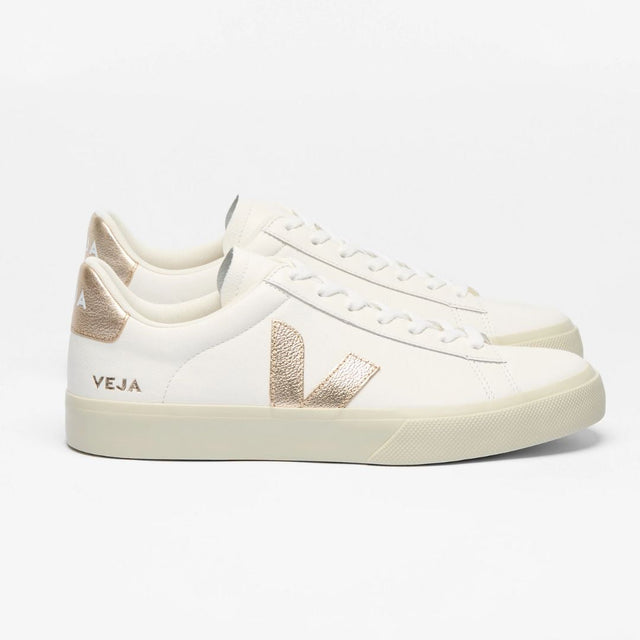 Veja Damen Campo Leder Extra Weiß Platin