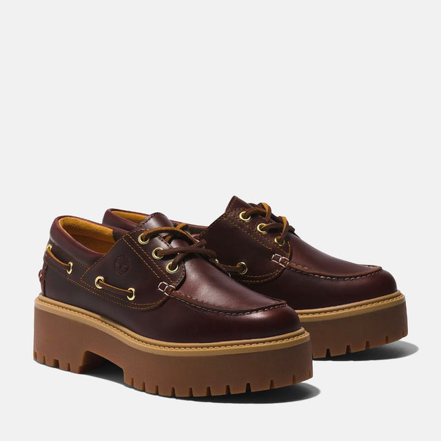 Timberland Stone Street Platform Boat Shoe Dark Brown