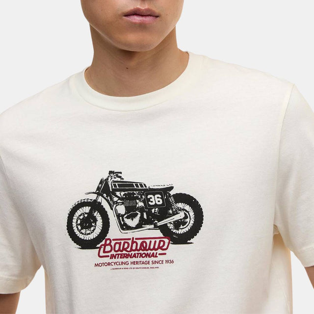 Barbour International Cruise Graphic T-Shirt Whisper White