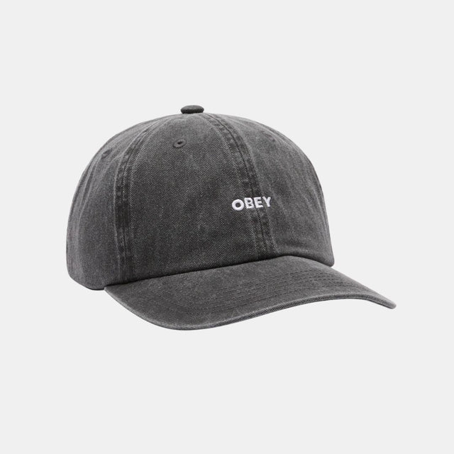 Obey Pigment Bold 6 Panel Strapback Pigment Black