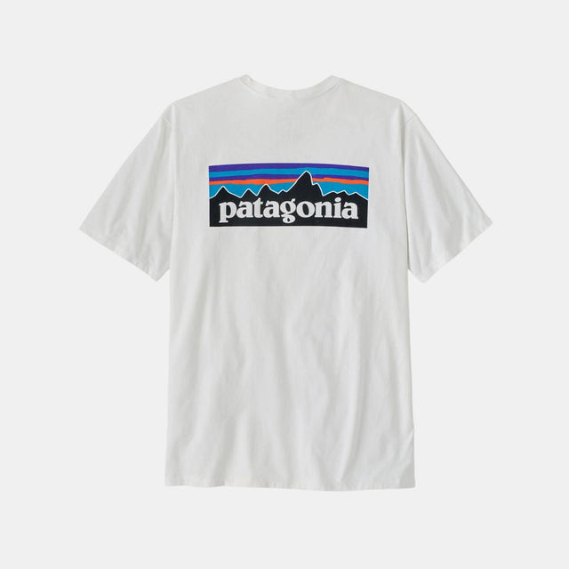 Patagonia Men's P-6 Logo Responsibili-Tee Fiber White