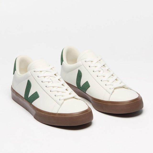 Veja Men's Campo Leather White Cyprus Bark