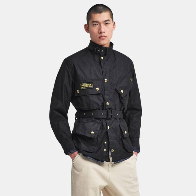 Barbour International Original Waxed Jacket Black