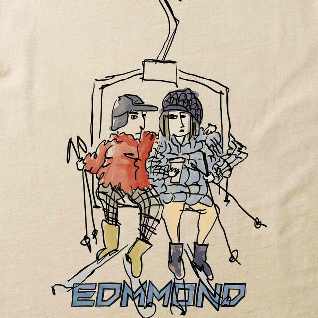 Edmmond Studios T-Shirt Chairlift Plain Tan