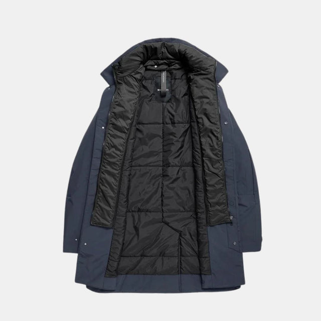 Krakatau Bleriot Trench Coat Qm549 Dark Night