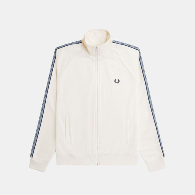 Fred Perry Contrast Tape Track Jacket Ecru & Navy