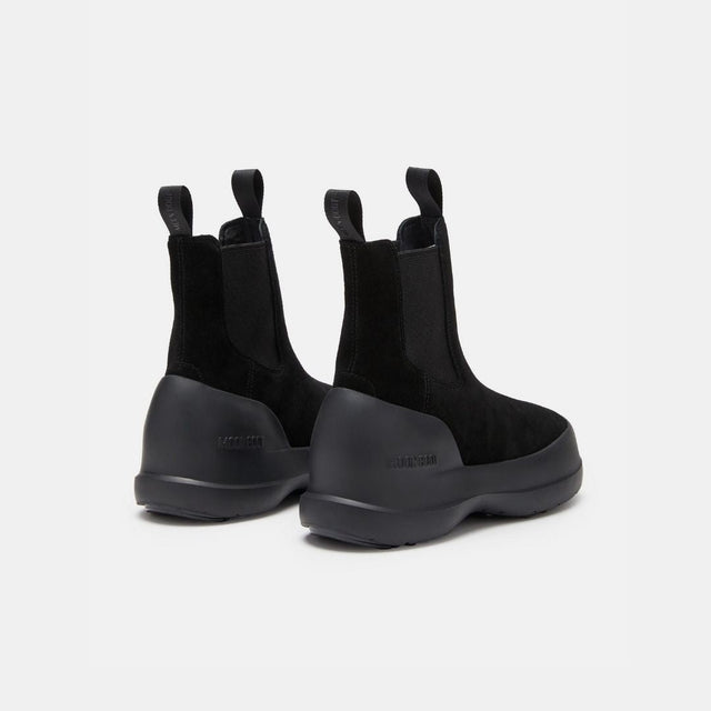 Moon Boot Luna Chelsea Scamosciato Nero