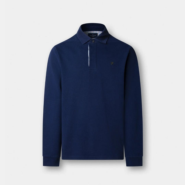 Hackett London Woven Plkt Trim Rugby Ink Blue