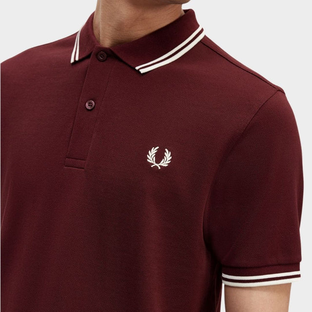 Fred Perry Polo M3600 Oxblood & Ecru
