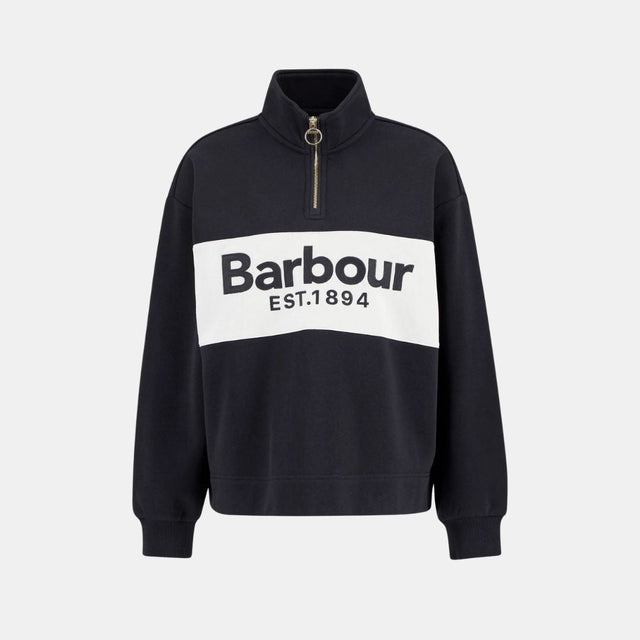 Barbour Zaria Half Zip Sweatshirt Dark Navy