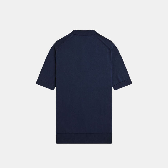 Fred Perry Cotton Knitted Shirt Tennis Blue