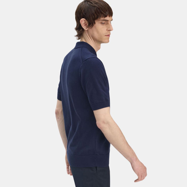 Fred Perry Cotton Knitted Shirt Tennis Blue