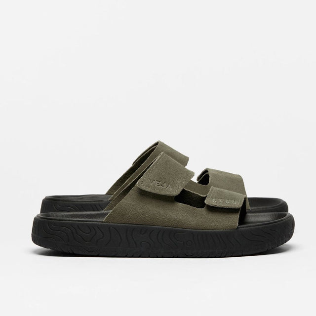 Veja Men's Etna Suede Soft Kaki Black
