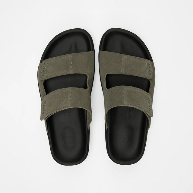 Veja Men's Etna Suede Soft Kaki Black
