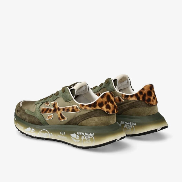 Premiata Lauryn 7790 Military Green Leopard