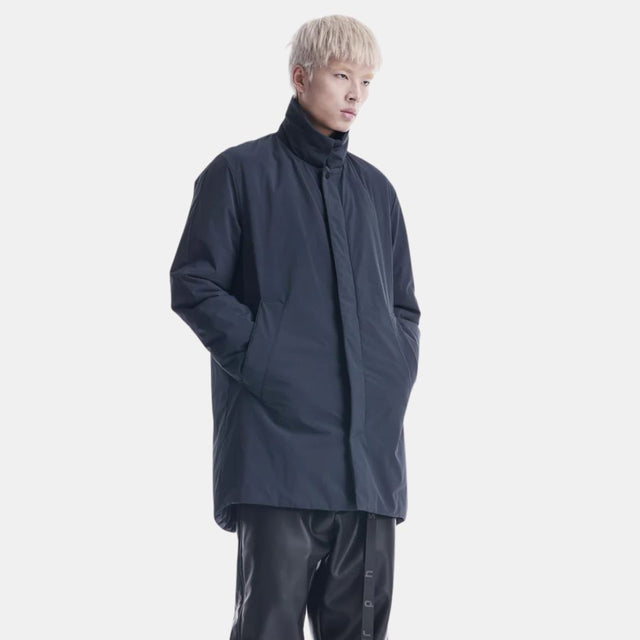 Krakatau Bleriot Trench Coat Qm549 Dark Night