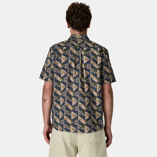 Patagonia Men's Go To Shirt Jaguar Geo: Dolomite Blue